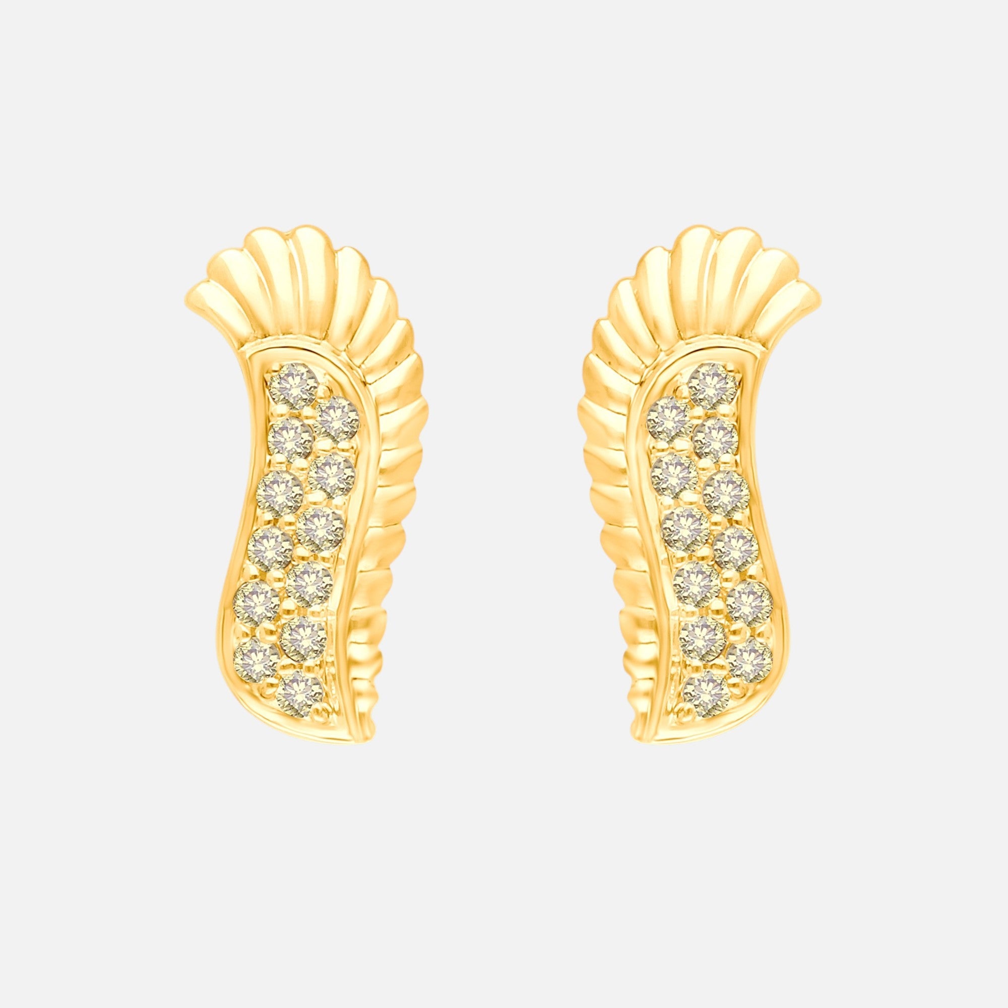 Yellow Diamond Griffiness Wing Studs GRIFFINESS