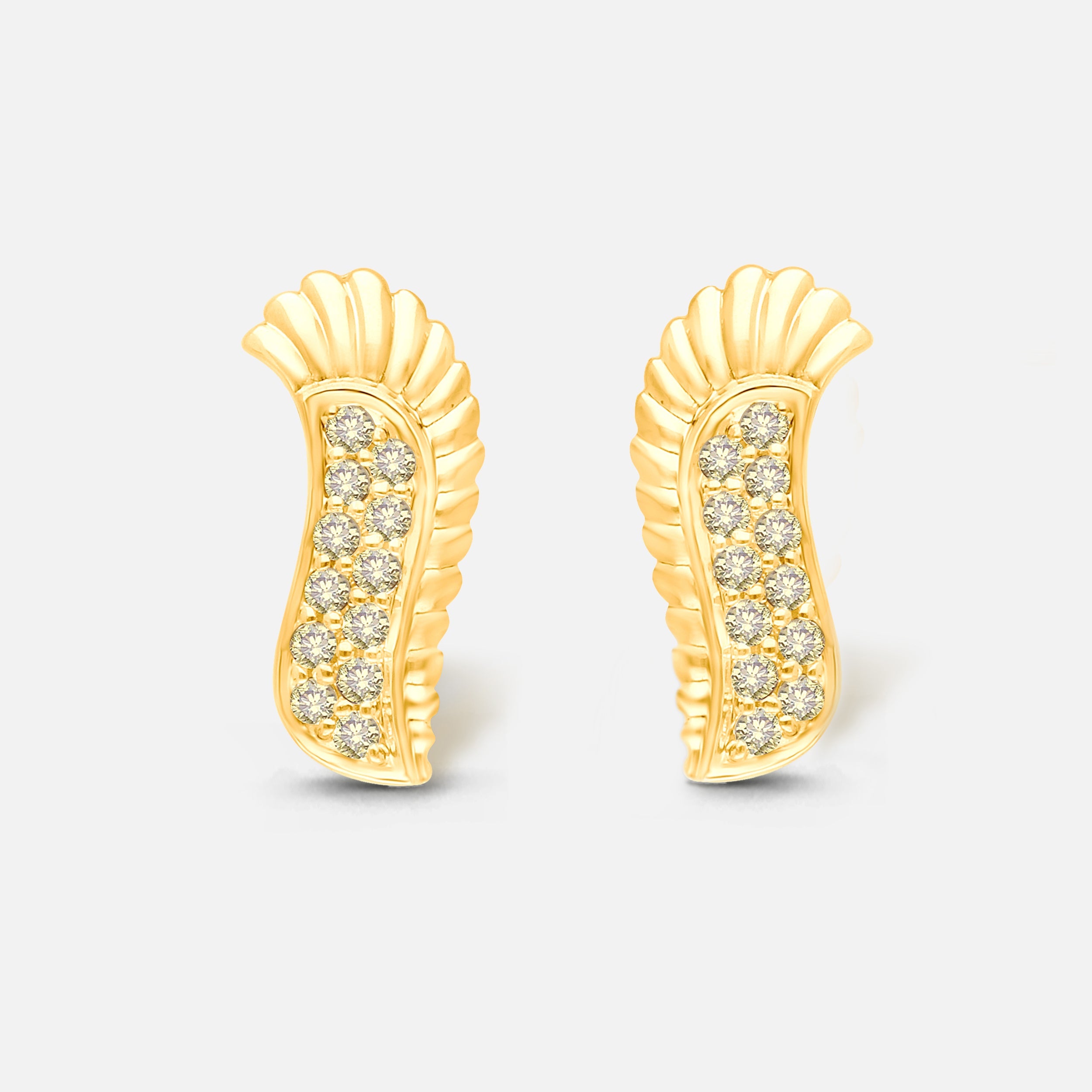 Yellow Diamond Griffiness Wing Studs GRIFFINESS
