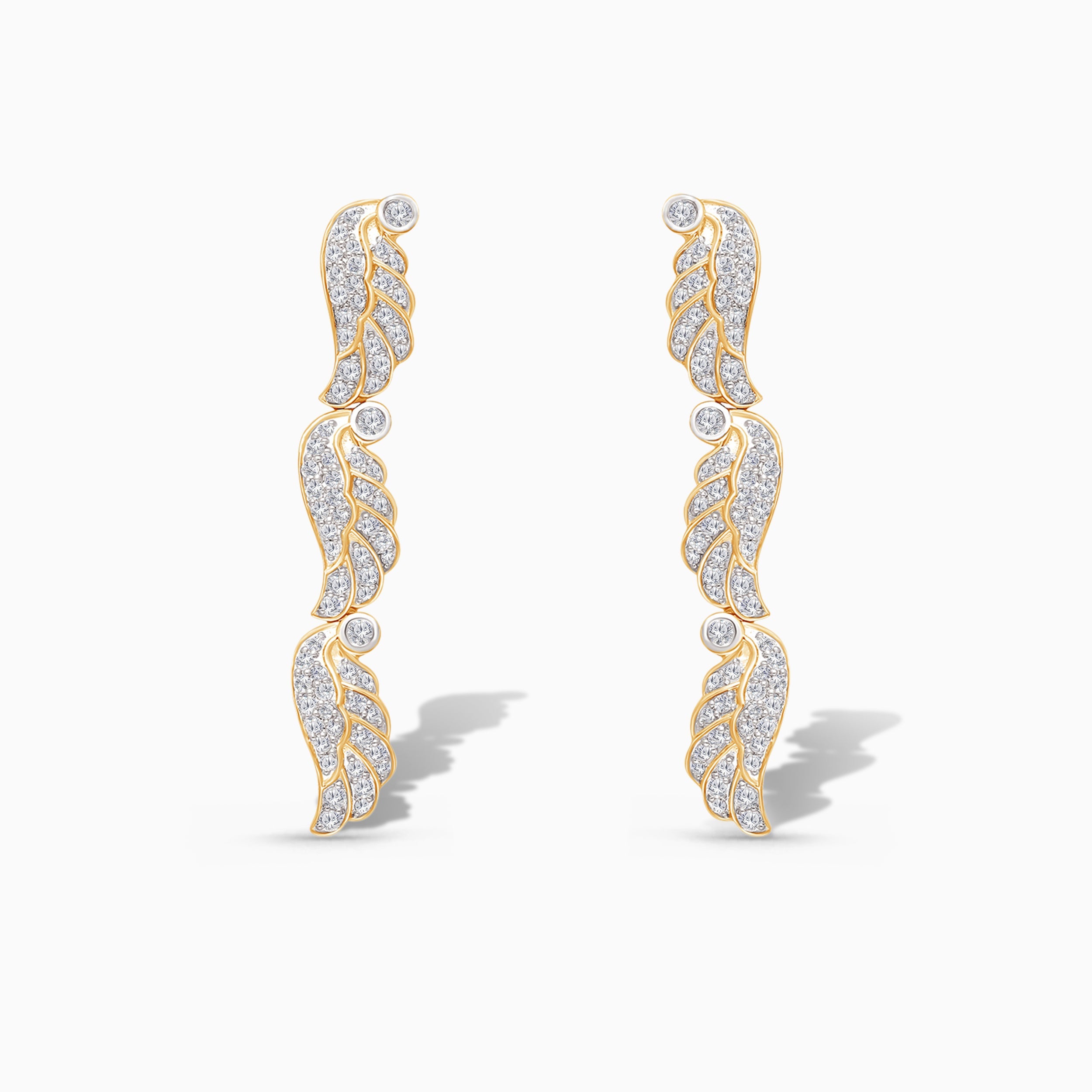 Yellow Gold Diamond Griffiness Earrings GRIFFINESS