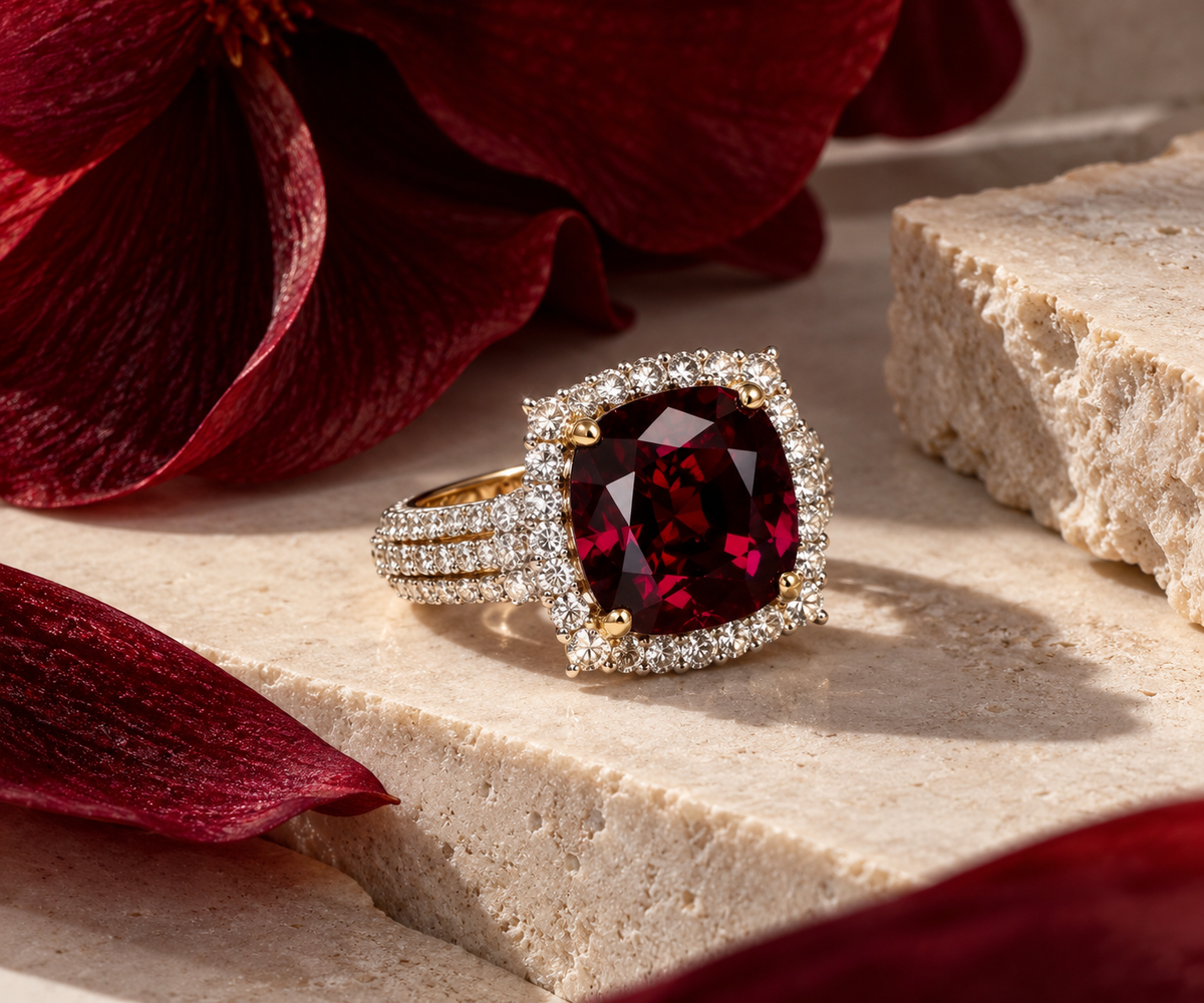 5.6CT Certified Non-Heat Burmese Spinel Ring