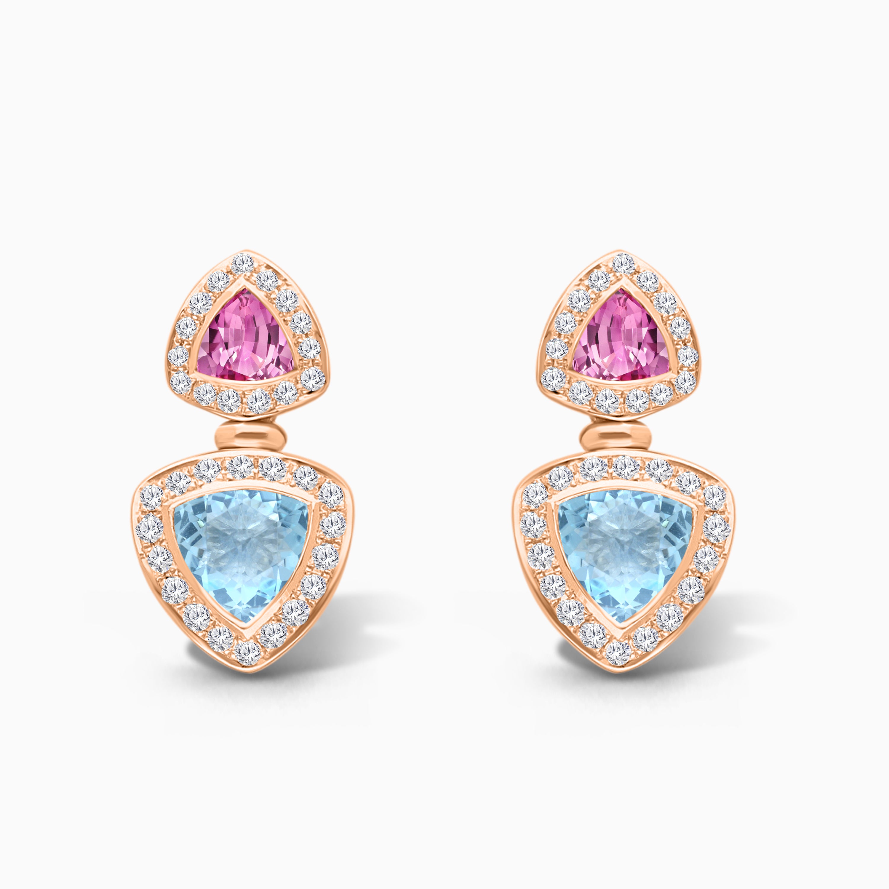 Mermaid Trillion Drop Studs