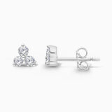 White Diamond Trio Studs