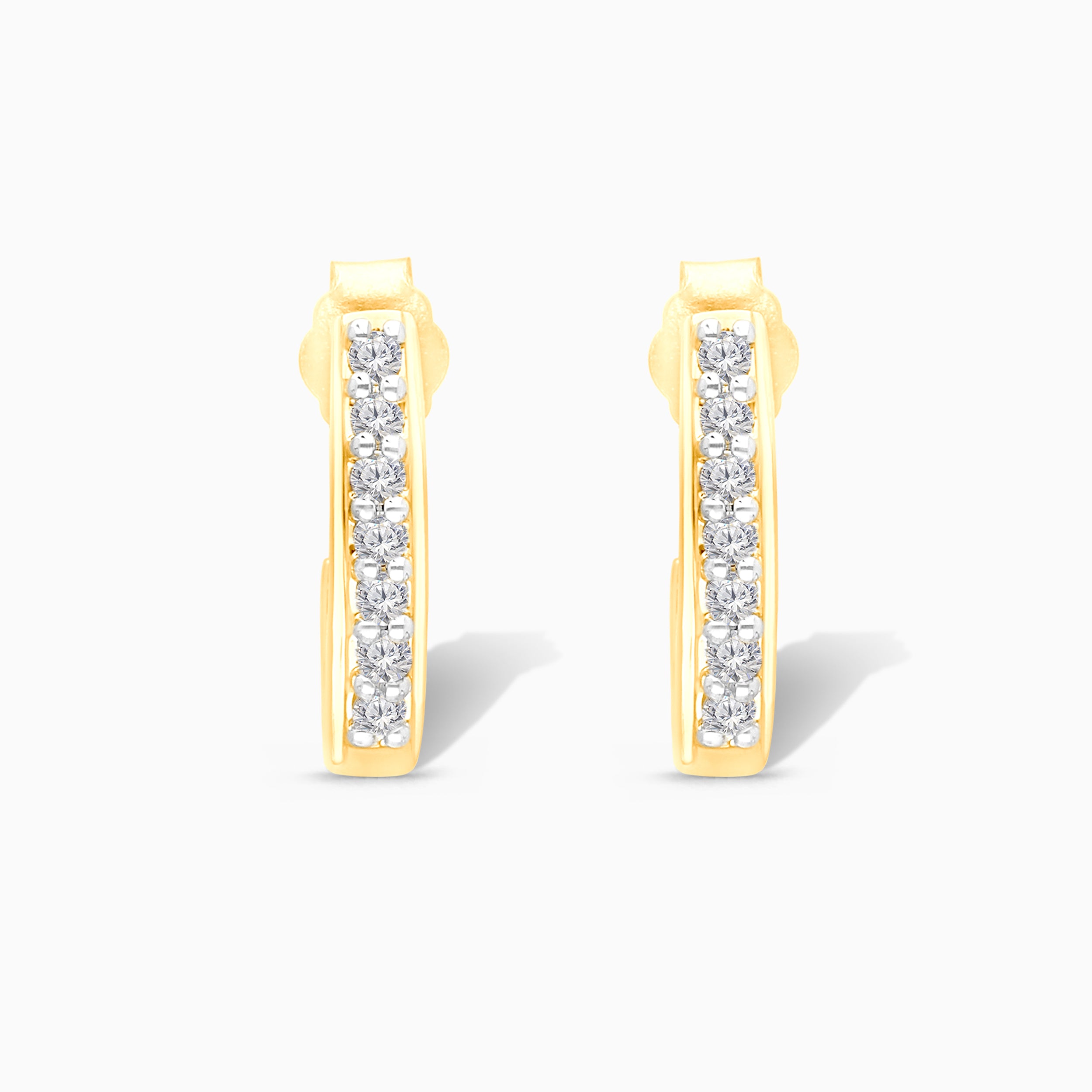 Pave Diamond Huggies