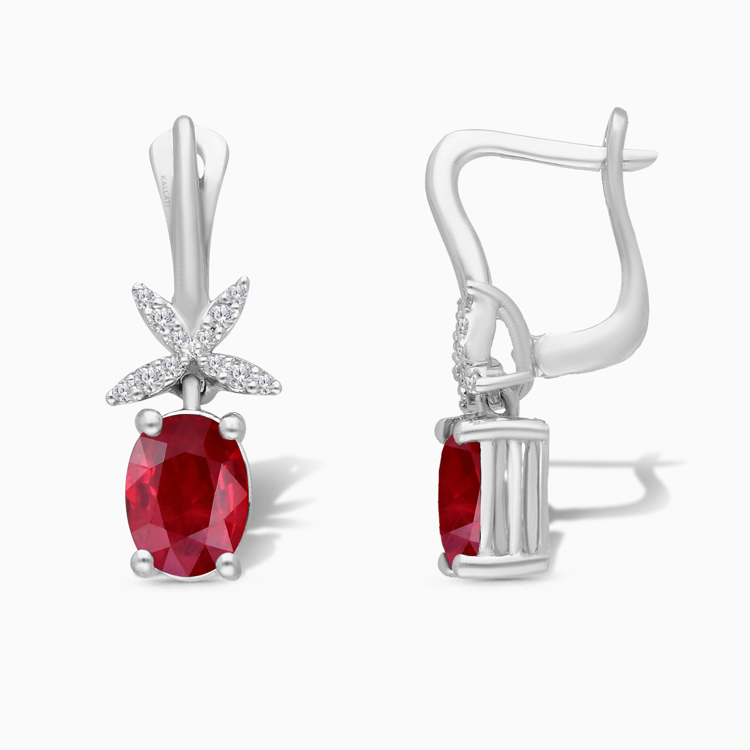 Ruby and Diamond Cherry Huggies