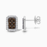 Coco & White Diamond Portrait Studs