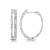 White Gold Diamond Eternal Hoop Earrings ETERNAL