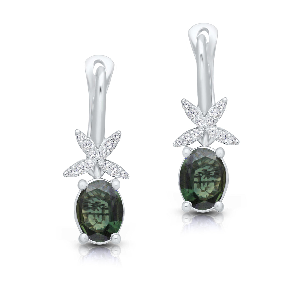 Green Goddess Dangle Huggies
