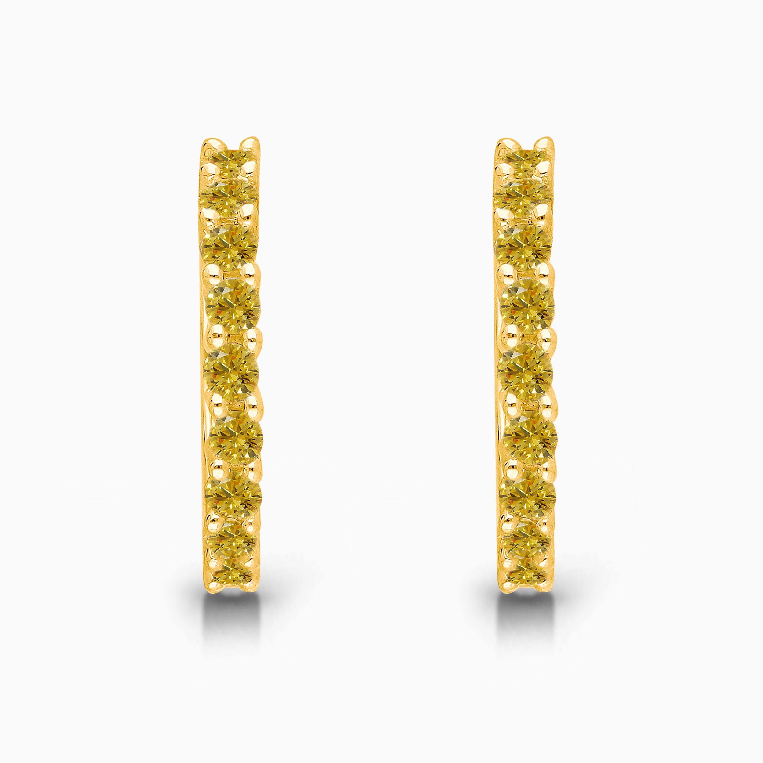 Yellow Diamond Hoops Yellow Diamond