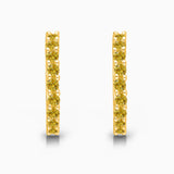 Yellow Diamond Hoops Yellow Diamond
