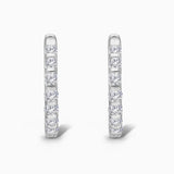 Diamond Inlay Huggies