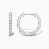 Diamond Inlay Huggies