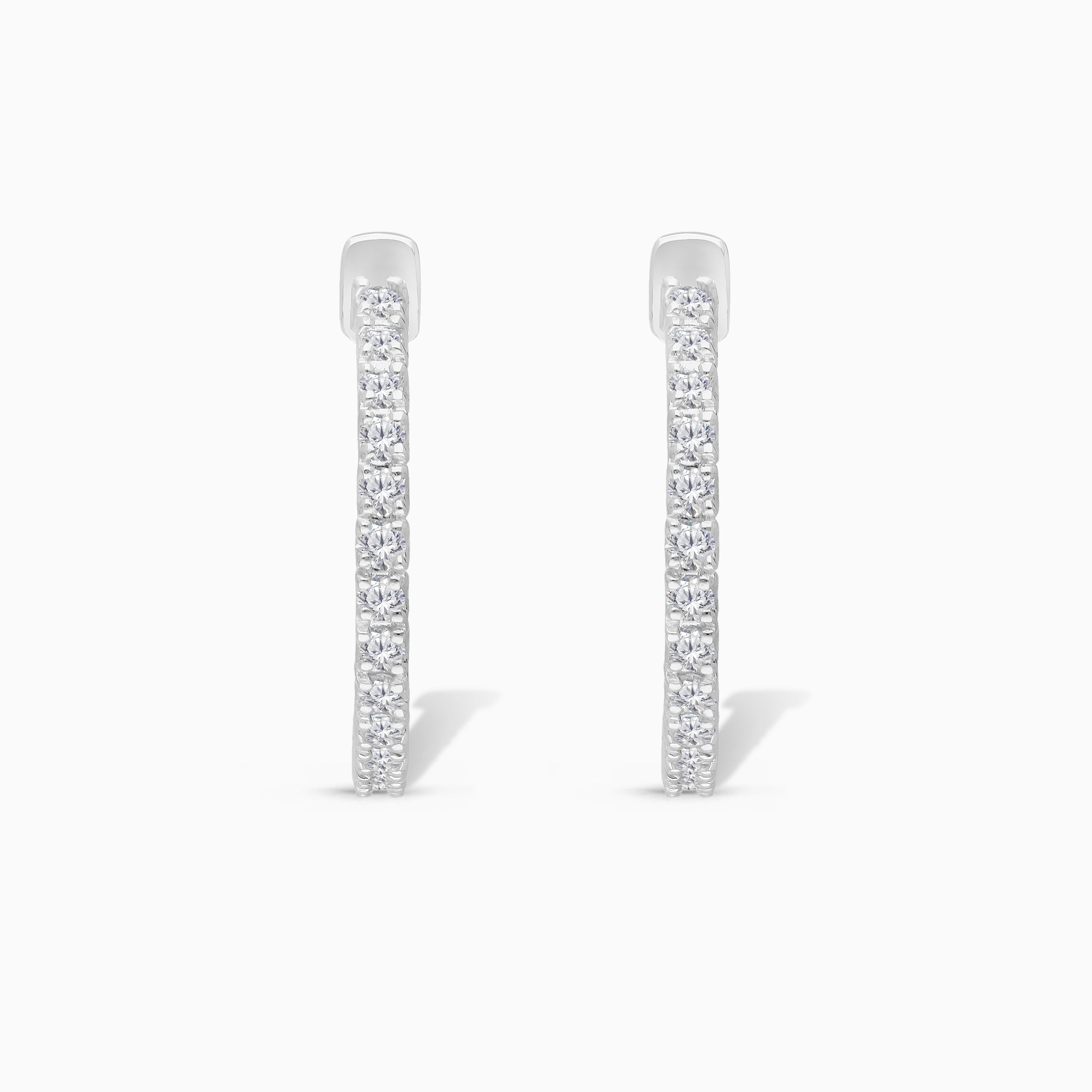 Inside Out Diamond Hoop Earrings