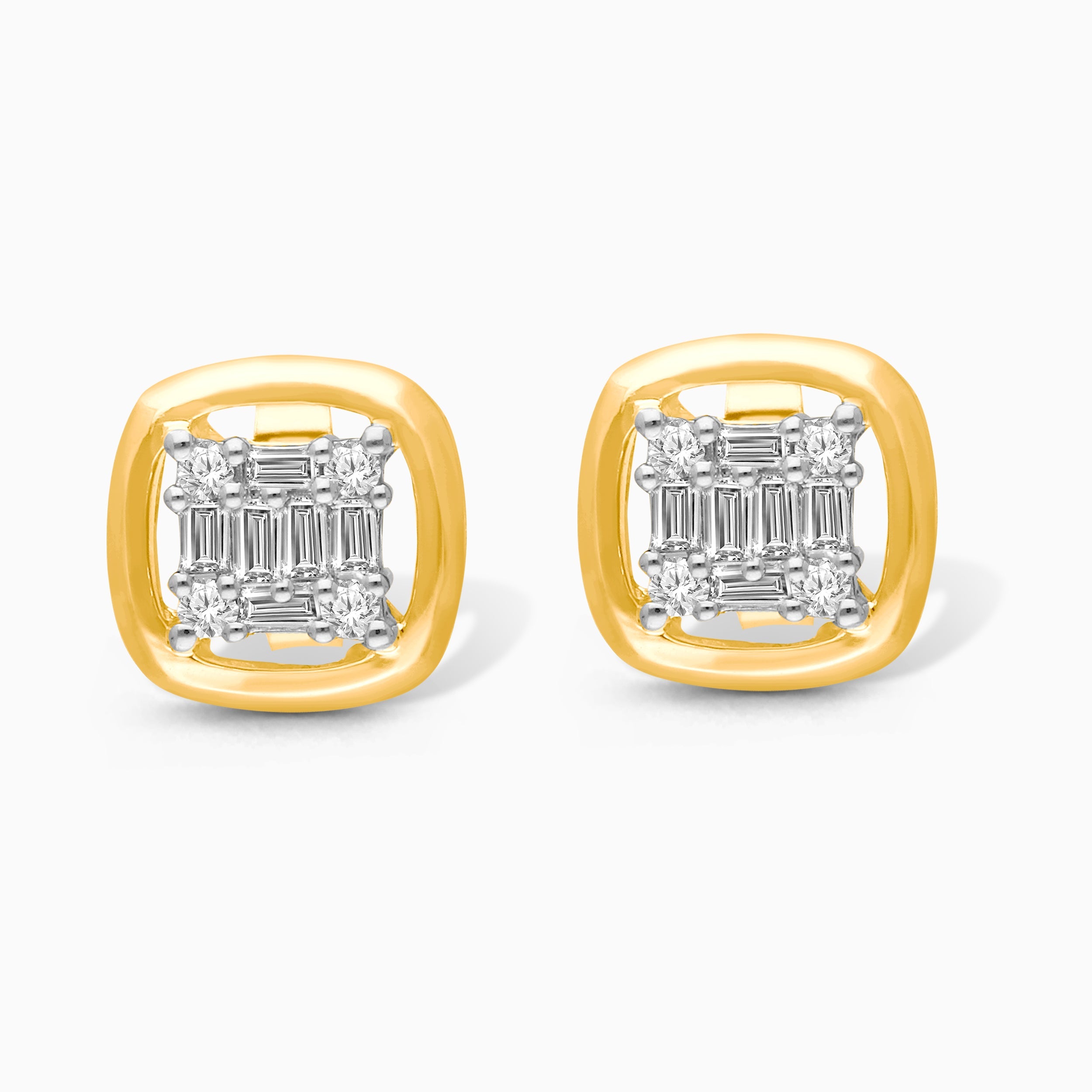 Cushion Cut Mosaic Diamond Studs