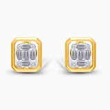 Yellow Gold Diamond Bold Gold Earring