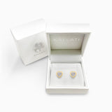Heart Cut Mosaic Diamond Studs