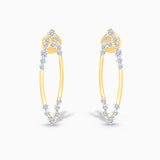 Cluster Diamond Leaf Studs