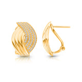 Yellow Gold Diamond Earrings