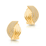 Yellow Gold Diamond Earrings