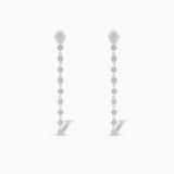 Pave Diamond Tennis Earrings