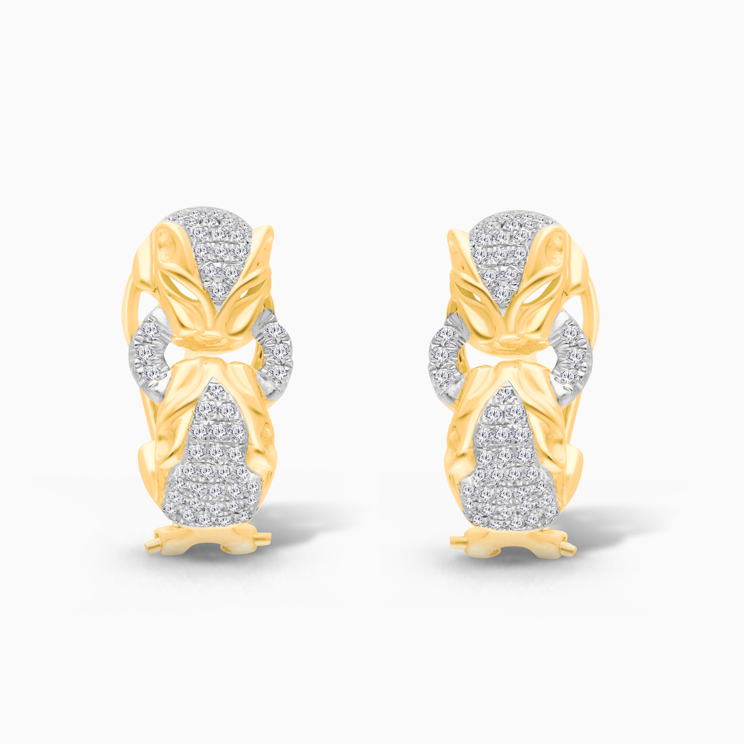 Dueling Leopards Diamond Ring