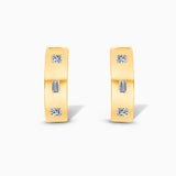 Yellow Gold Diamond Bold Gold Earring