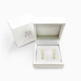 Bold Gold Diamond Hoops
