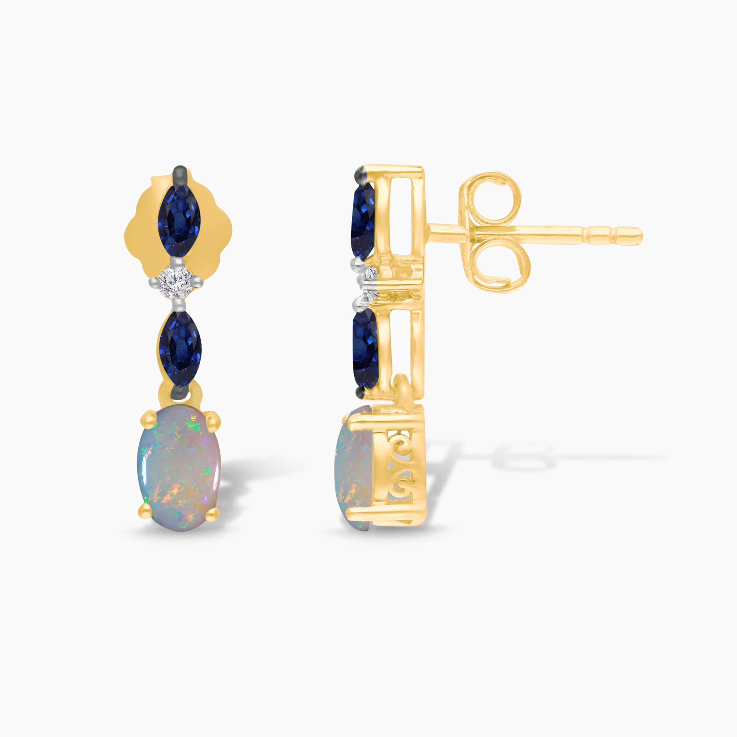 Over the Rainbow Sapphire Droplets