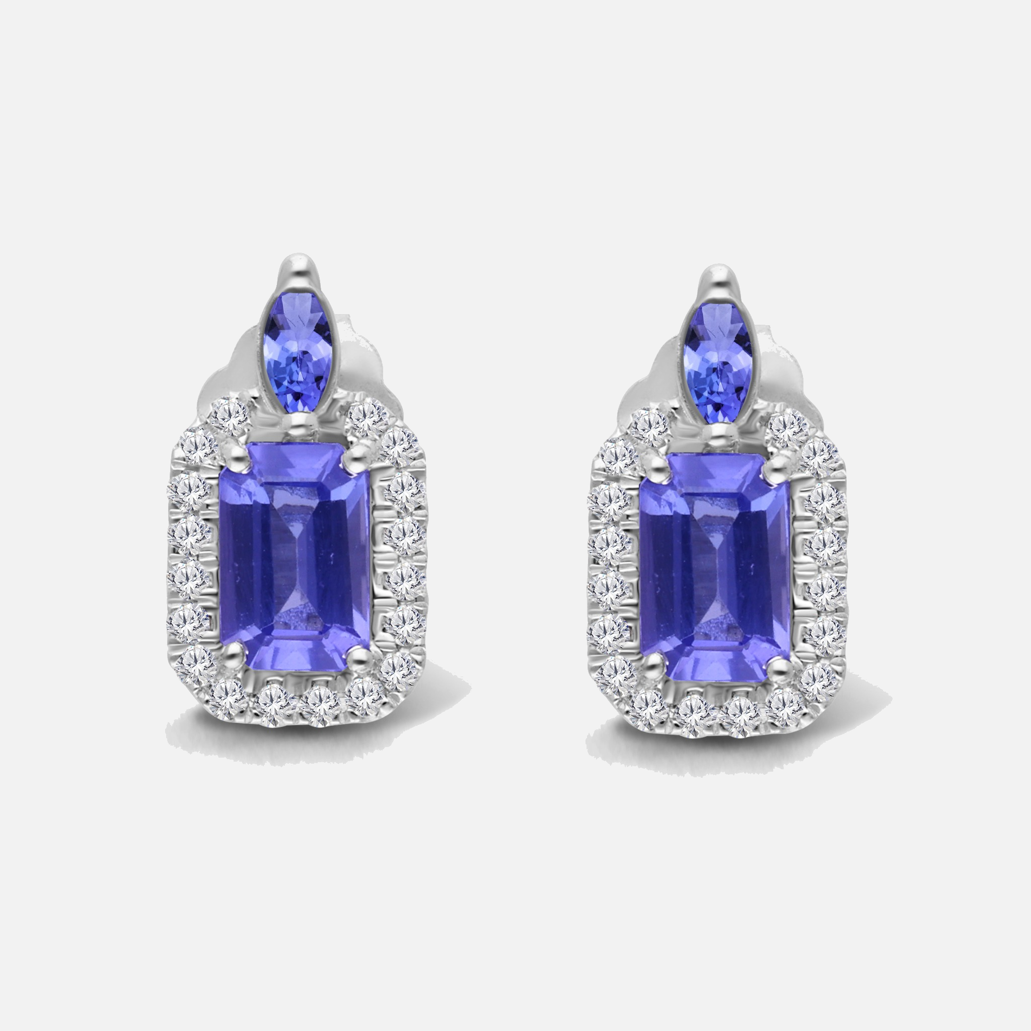 Buddy Blue Stud Earrings Tanzanite
