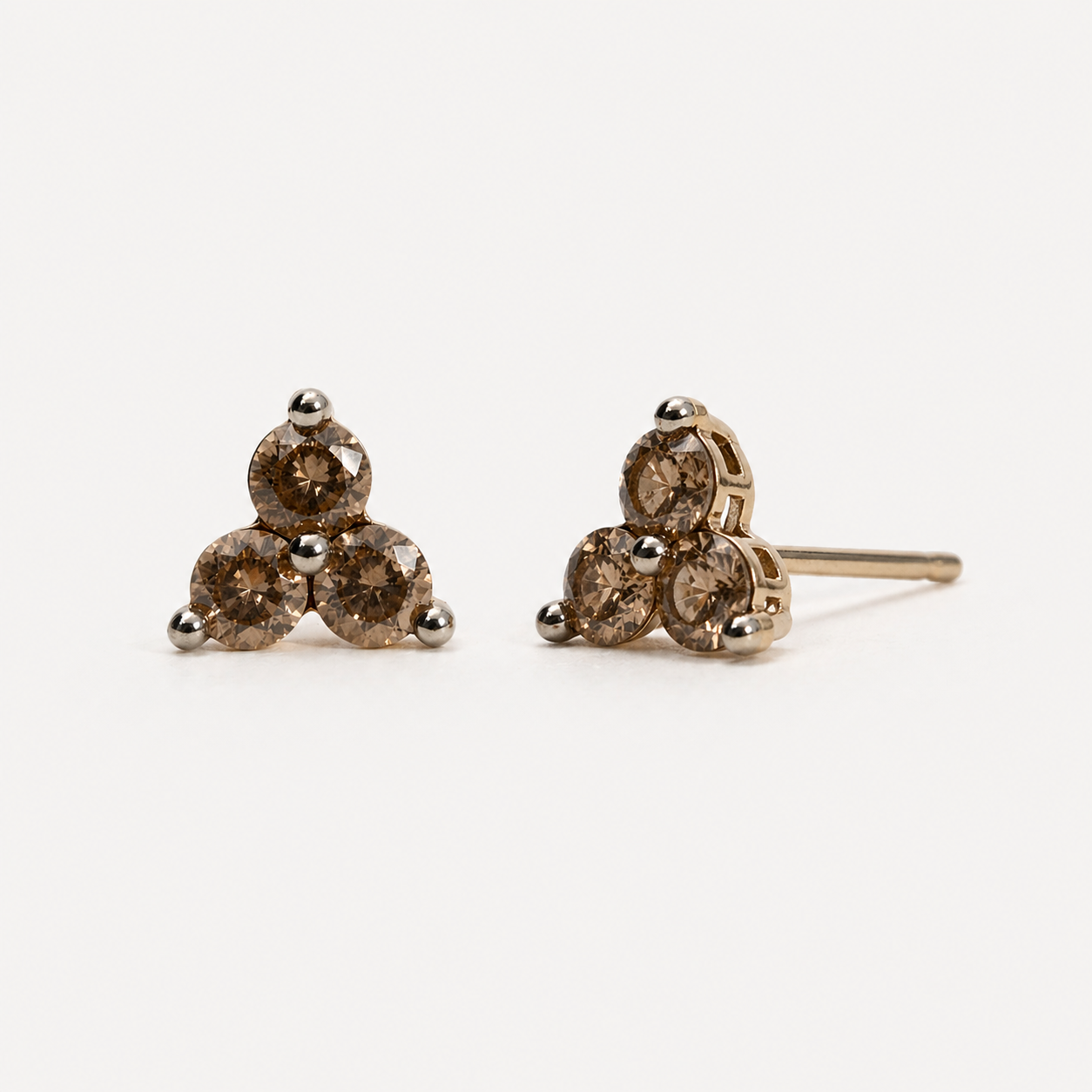 Yellow Gold Coco Diamond Trio Studs Coco Diamonds