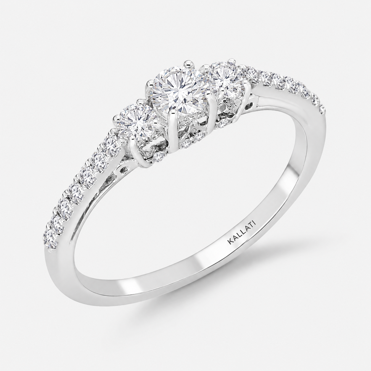 3/4 CTW Diamond Engagement Ring White Diamond