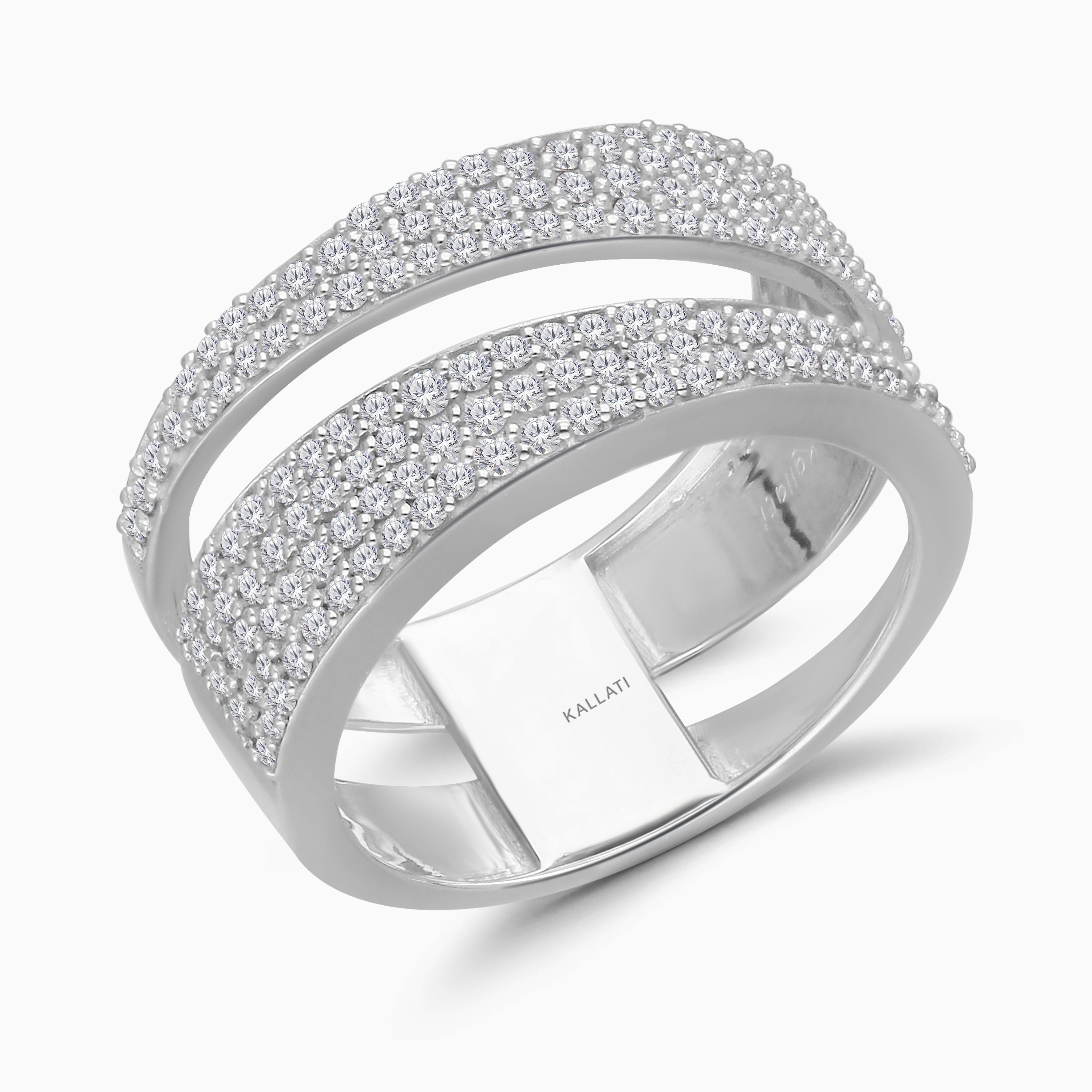 Swirls Of Diamonds Ring