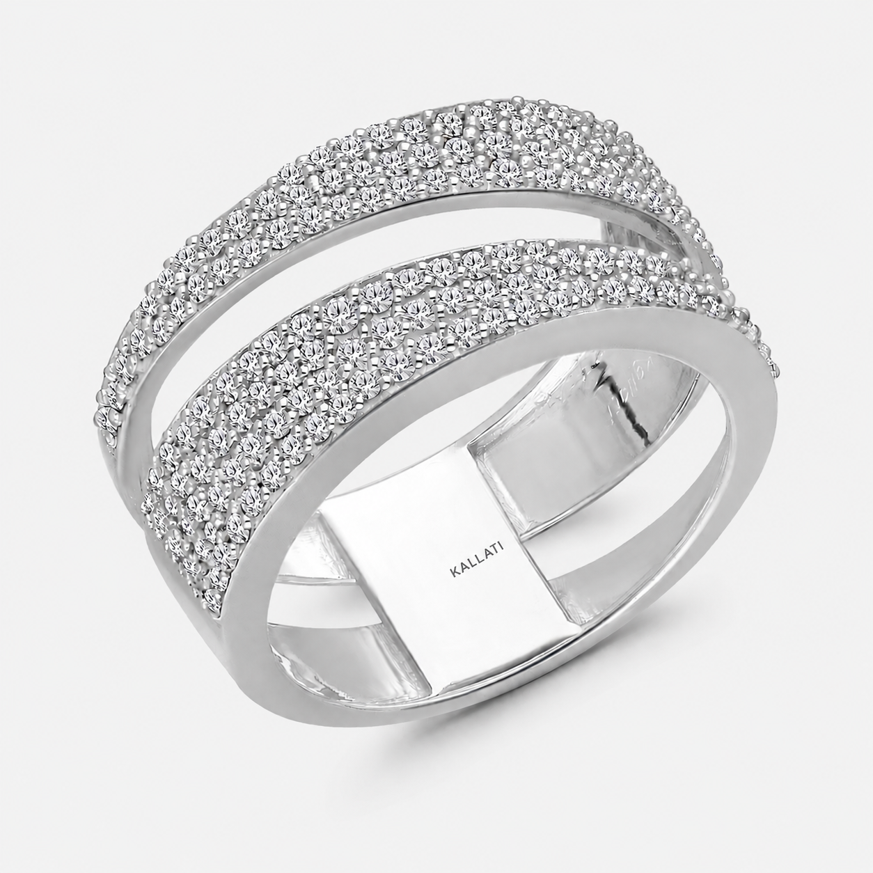 Swirls Of Diamonds Ring White Diamond