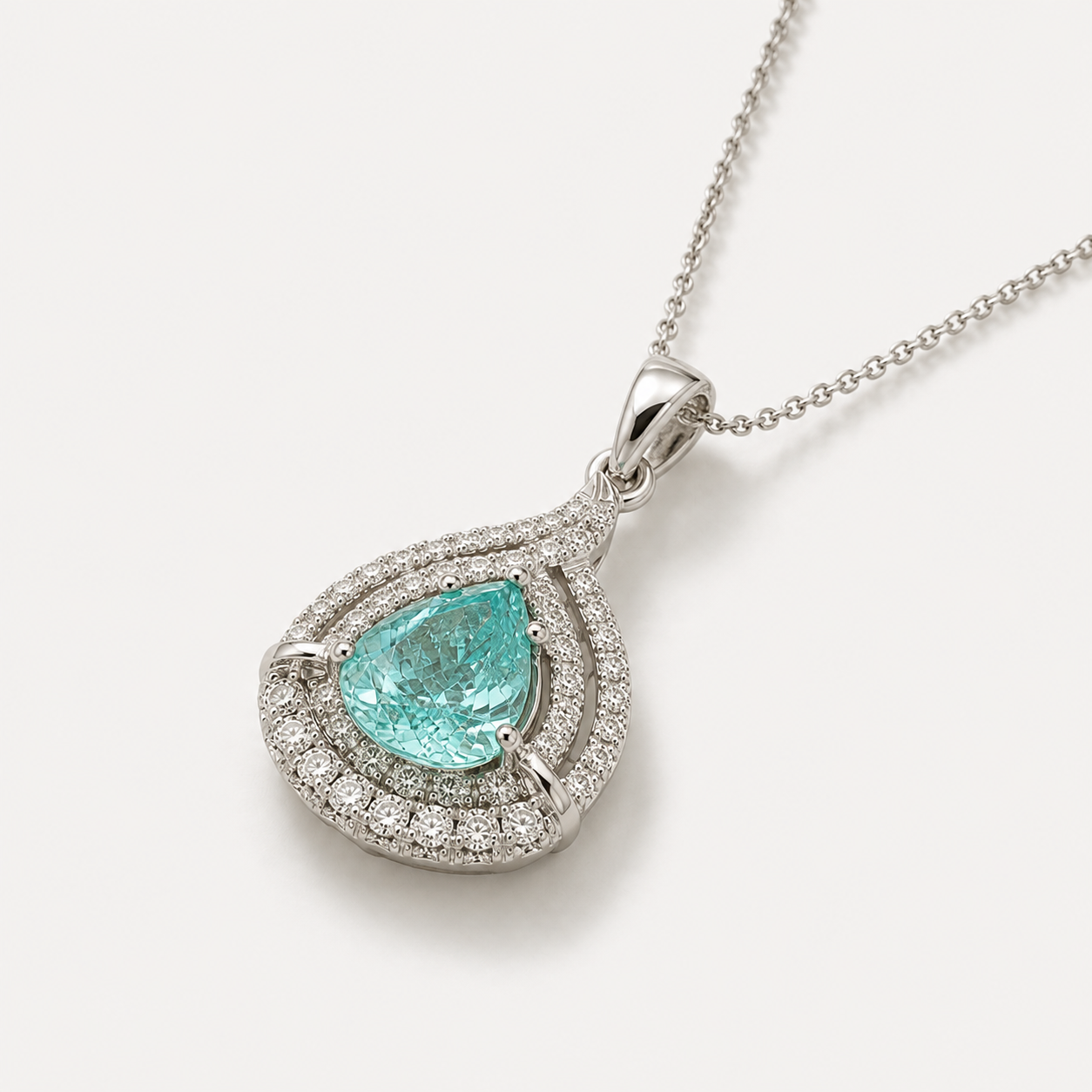 GIA Certified Wrapped Paraiba Necklace