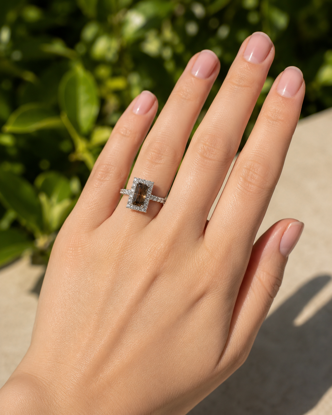 Tapered Baguette Alexandrite Ring