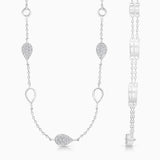 Diamond Pave Tennis Necklace