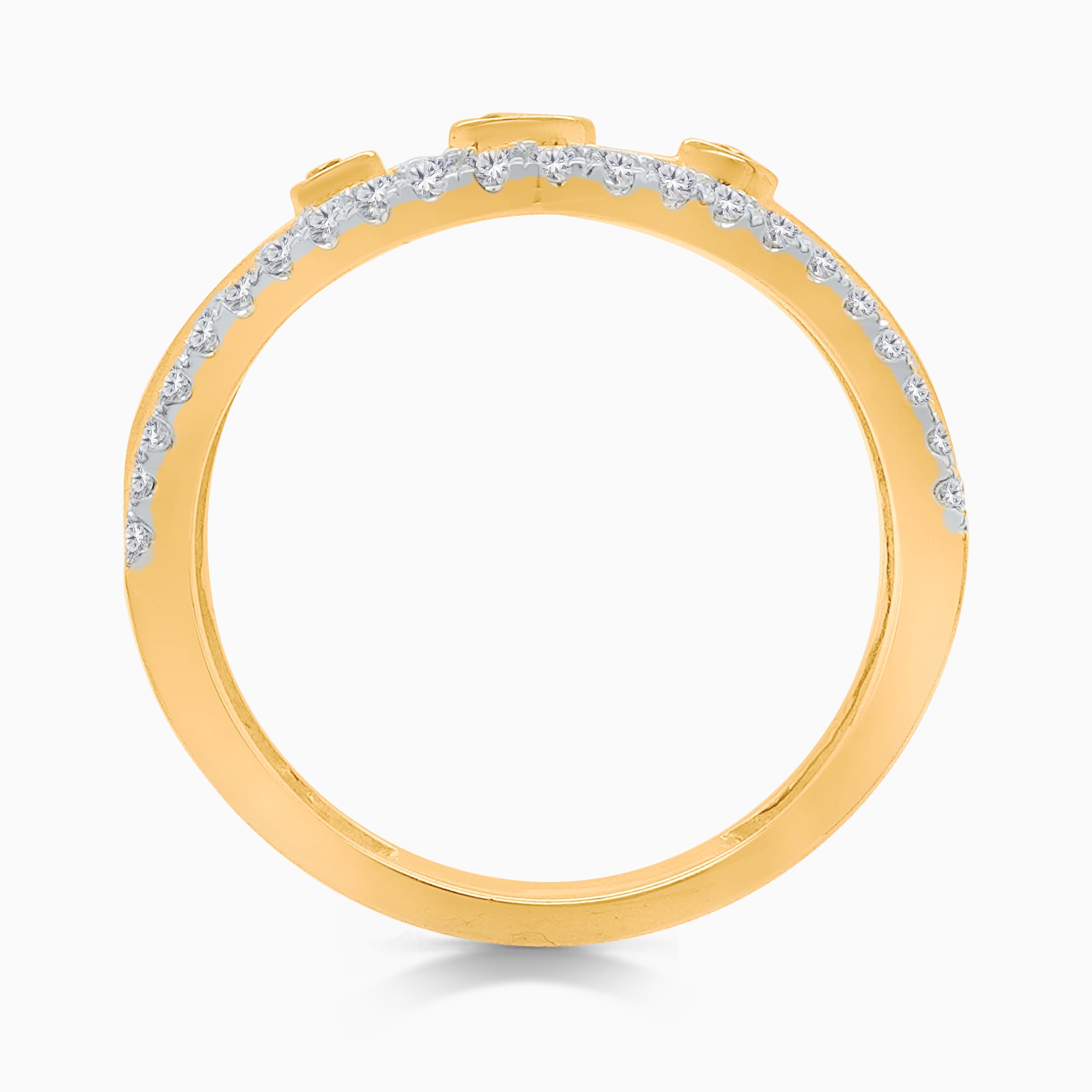 Yellow Diamond Open Band