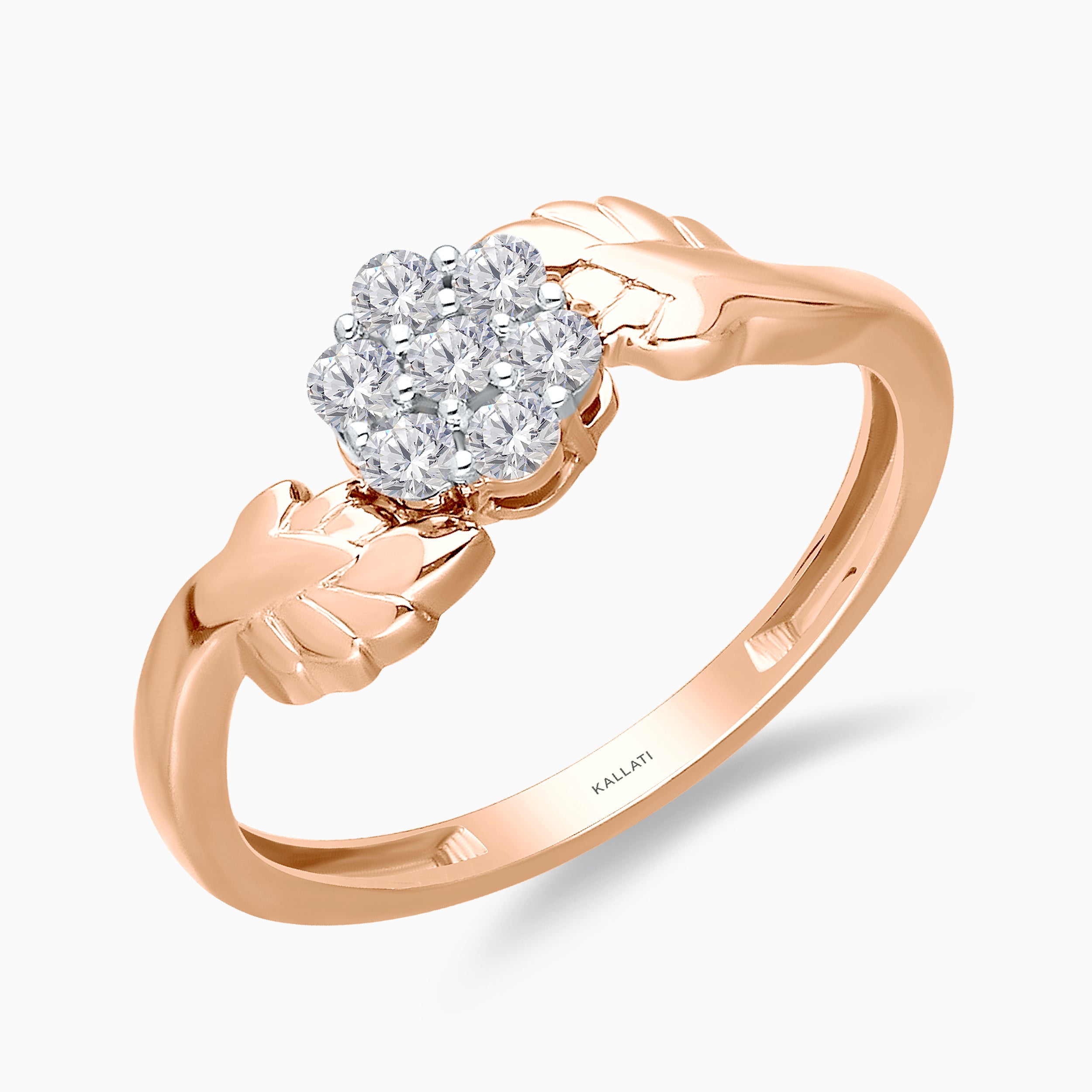 Rose Diamond Cluster Ring