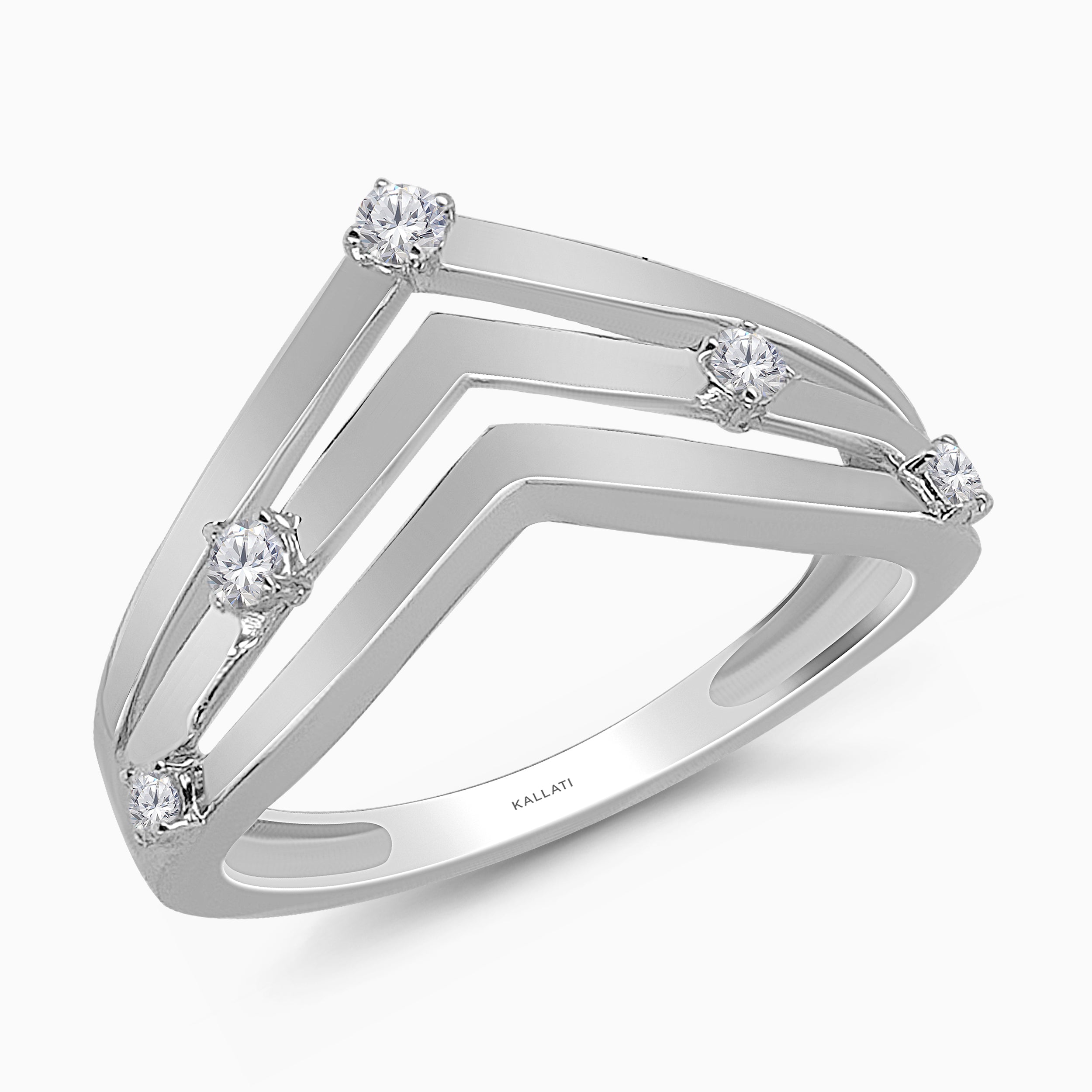 Trio Triangle Diamond Band