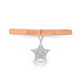 Kallati Eternal Diamond Star Ring in 14K Two-Tone Gold