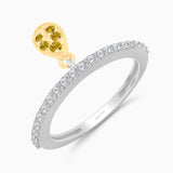 Golden Bell Dangle Ring
