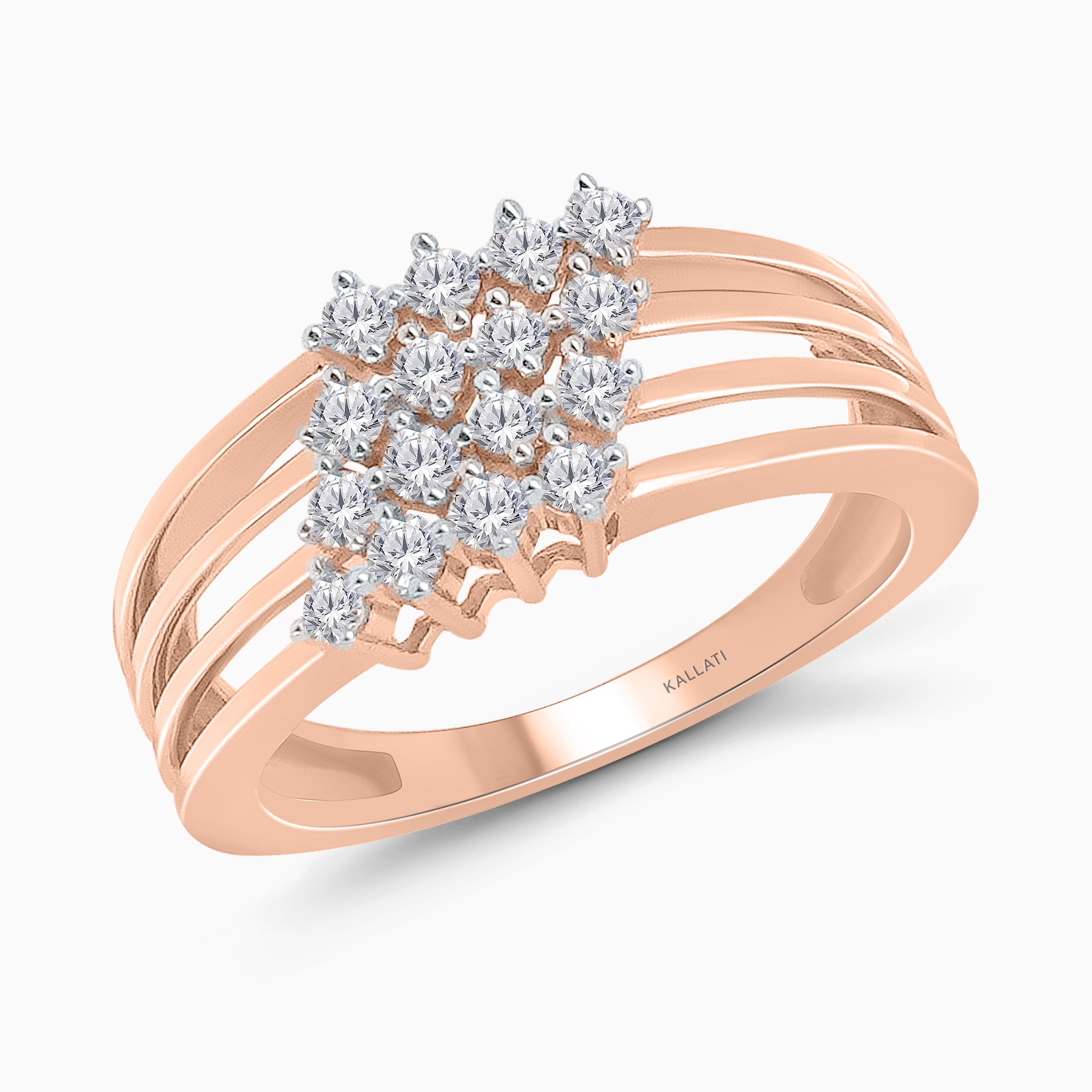 Multi Row Diamond Ring