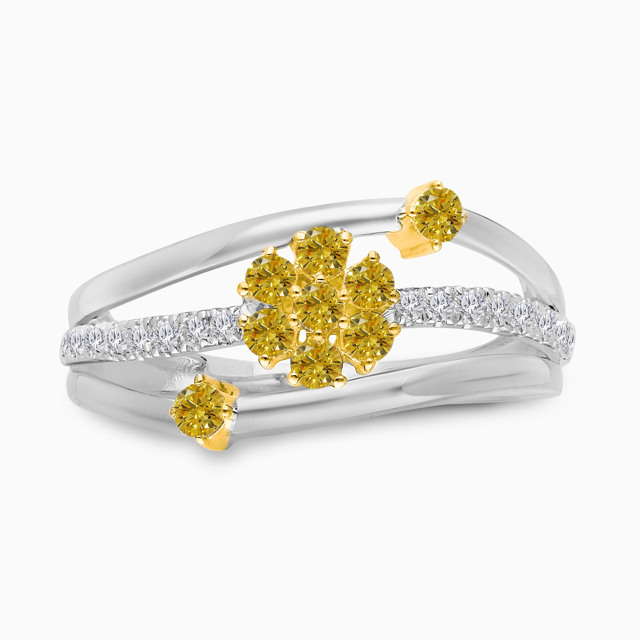 Lily Yellow Diamond Ring
