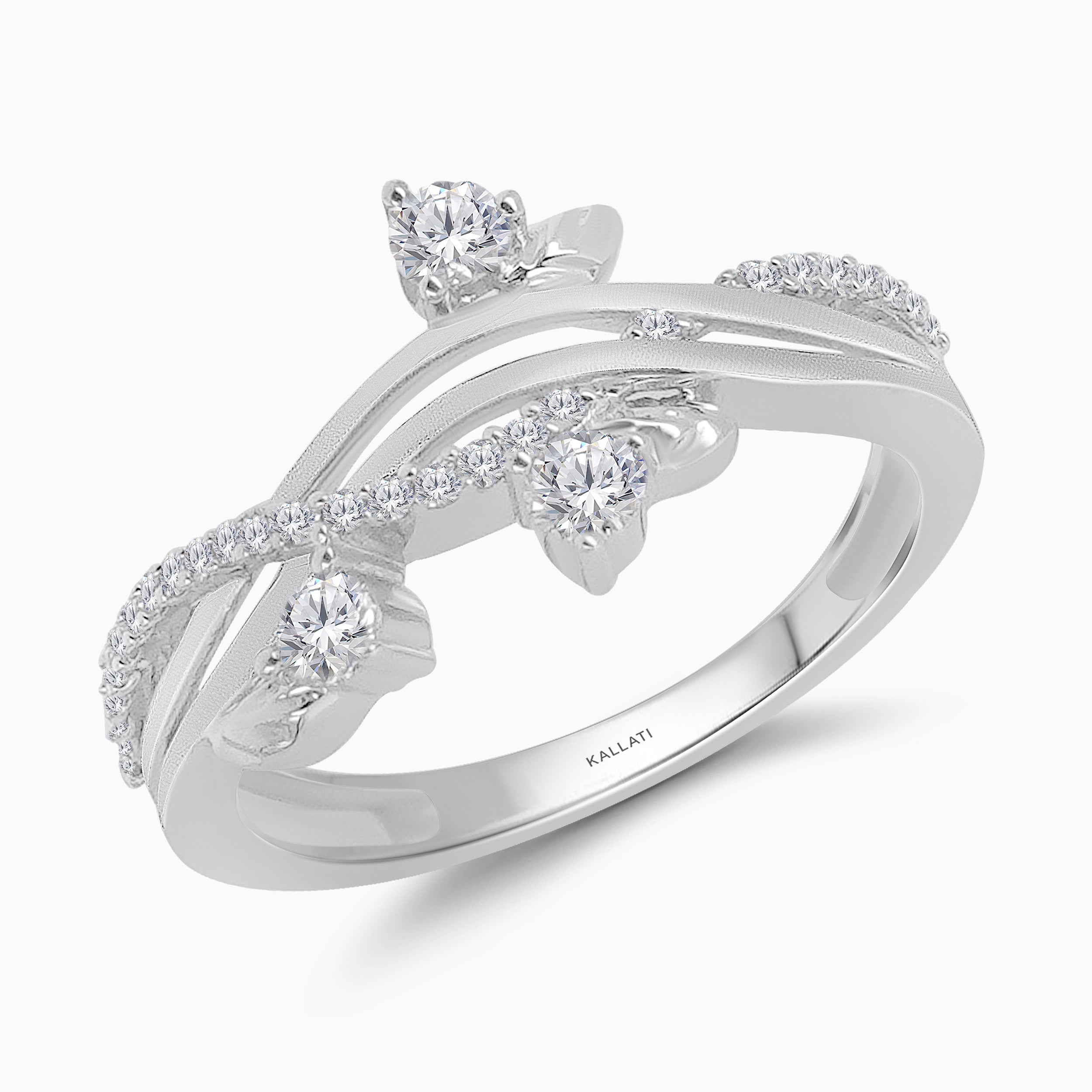 Starlight White Diamond Band