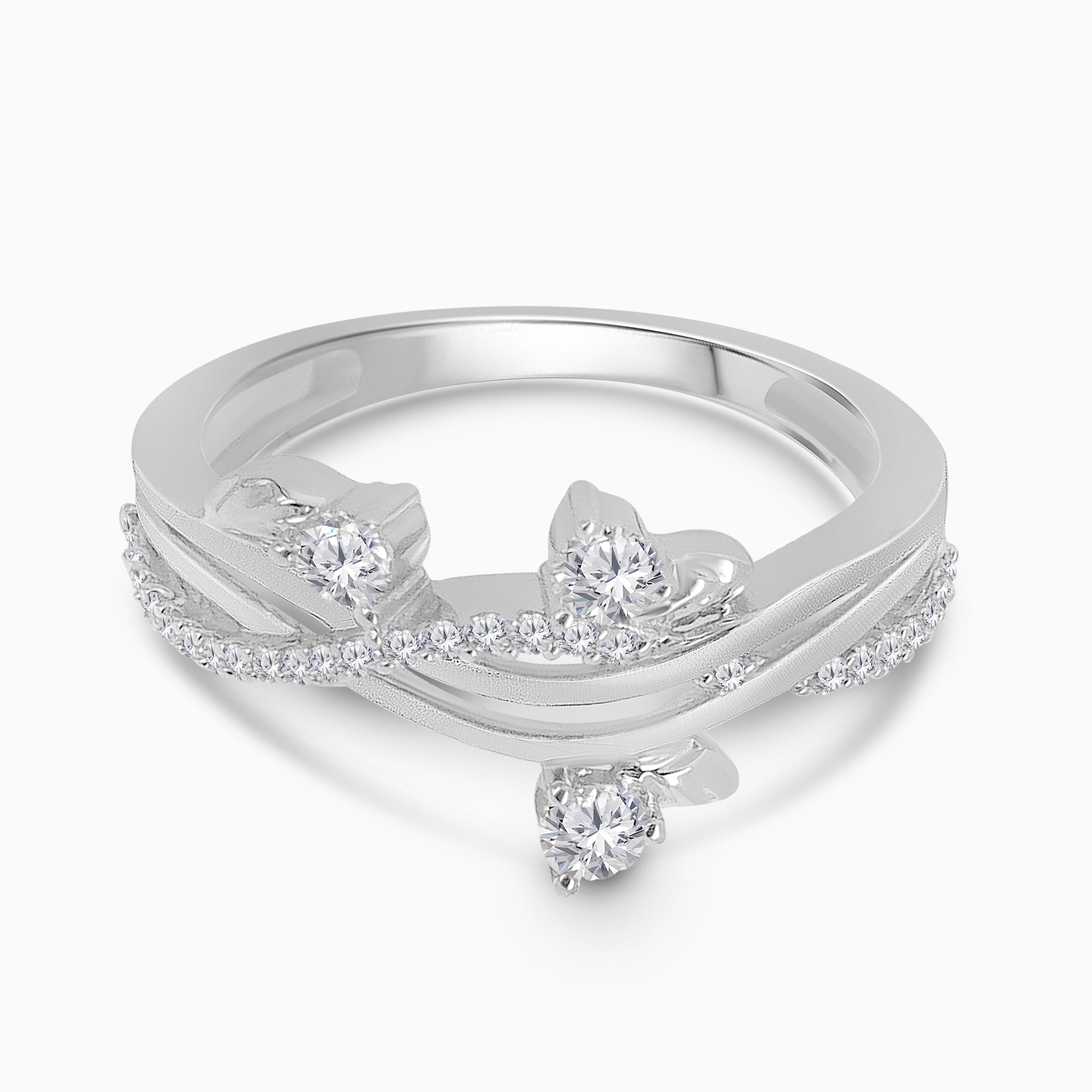 Starlight White Diamond Band