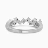 Single Row Yellow and White Diamond Band