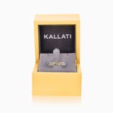 Single Row Yellow and White Diamond Band