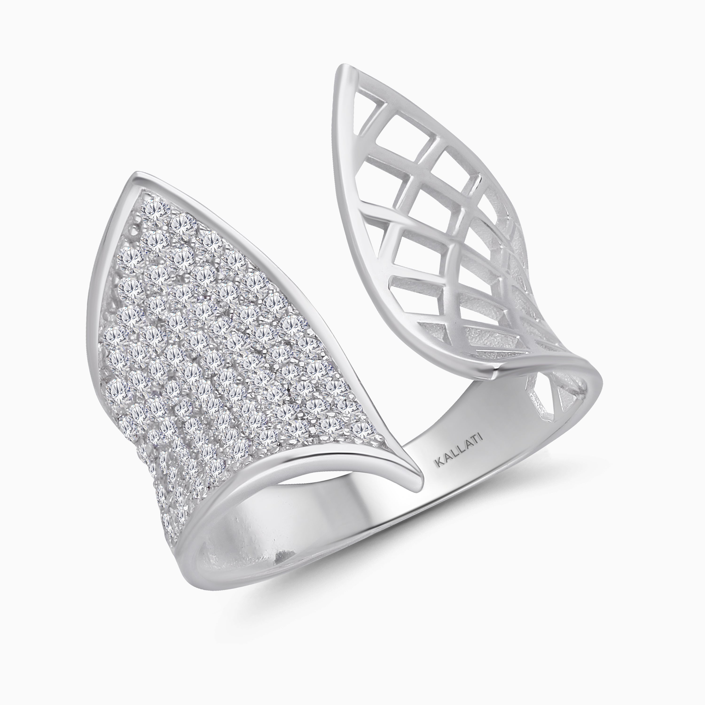 Open Armored Diamond Ring