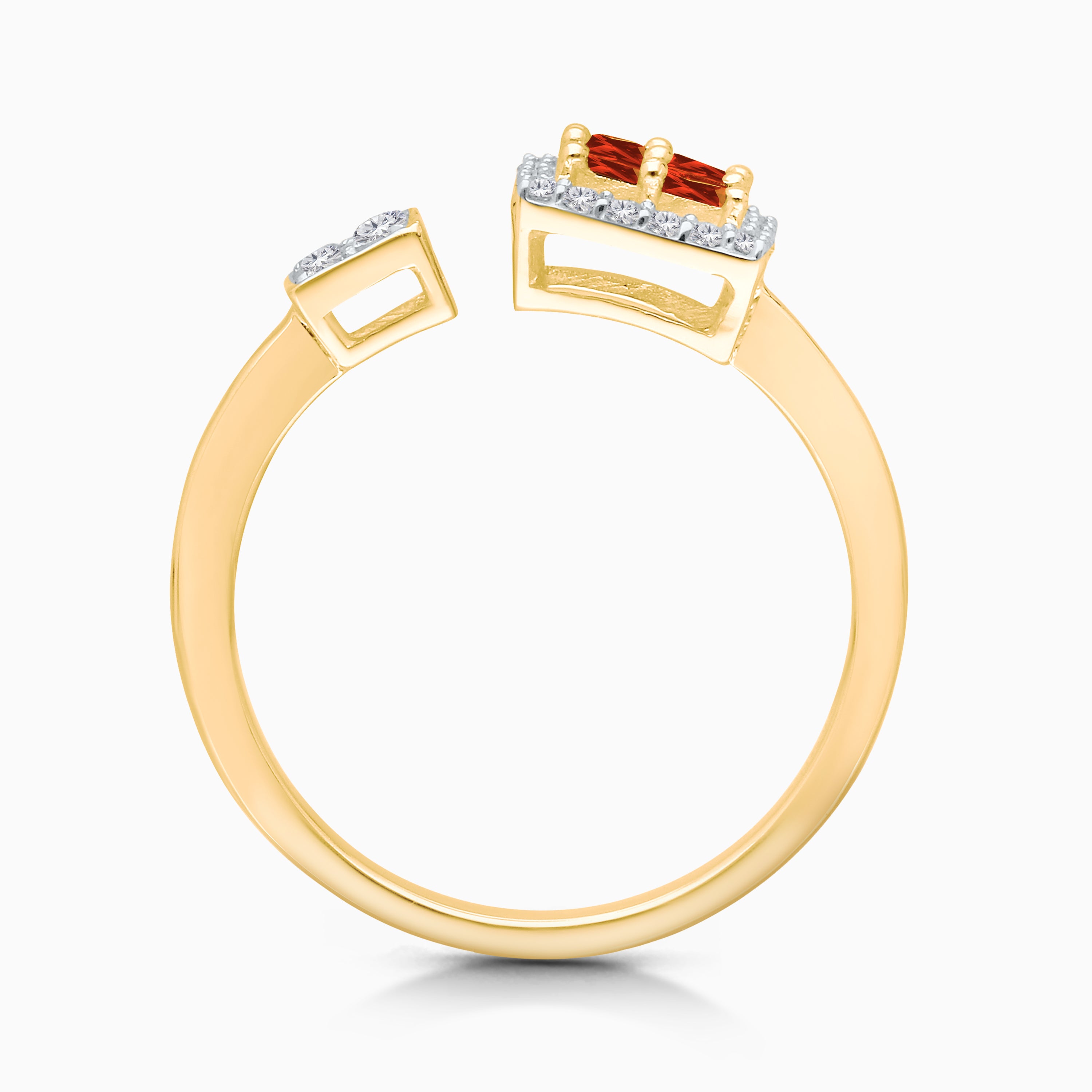 Open Princess Ruby Ring