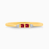 Ruby Princess Diamond Stacking Ring