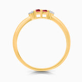 Ruby Princess Diamond Stacking Ring